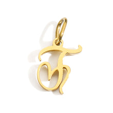 Load image into Gallery viewer, Gold Plated Heart Initial Alphabet Pendant A-Z Stainless Steel Custom Name DIY Jewelry Making Fashion Women Charm Gift
