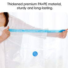 Load image into Gallery viewer, Heavy Duty Vacuum Storage Bags Hand Pump Large Transparent Clothes Quilt Compression Bags for Home Travel Space Saver Organizer
