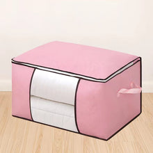 Load image into Gallery viewer, Thickened Fabric Storage Bag with Clear Window Large Capacity Clothes Quilt Organizer for Moving and Home Moisture-Proof Packing Bag
