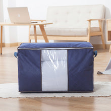 Load image into Gallery viewer, Thickened Fabric Storage Bag with Clear Window Large Capacity Clothes Quilt Organizer for Moving and Home Moisture-Proof Packing Bag
