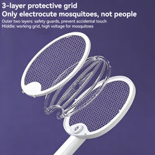 Load image into Gallery viewer, Foldable USB Rechargeable Electric Mosquito Swatter with UV Mosquito Attracting Light Household Mosquito Killer
