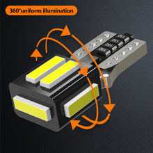 Load image into Gallery viewer, T10 Car Motorcycle Light LED Bulb Canbus Error Free 7SMD 5730 White Light Day Driving Reading Light Dome Map Door Light DC12V 360° Beam

