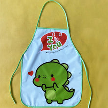 Load image into Gallery viewer, Kids Apron Toddler Painting Smock Waterproof Cartoon Print Art Craft Apron with Sleeves Set Easy Clean Oil-Proof for Boys Girls
