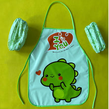 Load image into Gallery viewer, Kids Apron Toddler Painting Smock Waterproof Cartoon Print Art Craft Apron with Sleeves Set Easy Clean Oil-Proof for Boys Girls
