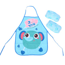 Load image into Gallery viewer, Kids Apron Toddler Painting Smock Waterproof Cartoon Print Art Craft Apron with Sleeves Set Easy Clean Oil-Proof for Boys Girls
