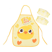 Load image into Gallery viewer, Kids Apron Toddler Painting Smock Waterproof Cartoon Print Art Craft Apron with Sleeves Set Easy Clean Oil-Proof for Boys Girls
