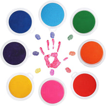 Load image into Gallery viewer, Color Ink Pad Finger Painting for Kids Washable Fingerprint Craft Kit Safe Water Based Ink Pad Toddler Art Supplies Kindergarten DIY Gift
