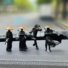 Load image into Gallery viewer, Ancient Swordsman Figurine Resin Knight Statue Miniature Warrior Sculpture for Car Dashboard Decoration Home Office Desktop Ornament Gift for Men
