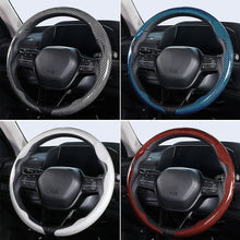 Load image into Gallery viewer, Universal Carbon Fiber Car Steering Wheel Cover Breathable Anti-Slip Protective Cover for Cars Trucks SUV Grip Sweat Resistant
