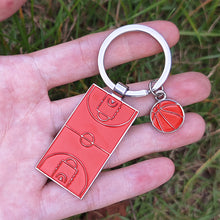 Load image into Gallery viewer, Creative Classic Football Field Basketball Field Keychain Sports Leisure Key Ring Bag Car Pendant Accessories Soccer Fan Gifts

