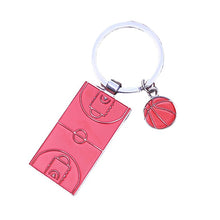 Load image into Gallery viewer, Creative Classic Football Field Basketball Field Keychain Sports Leisure Key Ring Bag Car Pendant Accessories Soccer Fan Gifts
