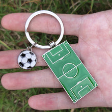 Load image into Gallery viewer, Creative Classic Football Field Basketball Field Keychain Sports Leisure Key Ring Bag Car Pendant Accessories Soccer Fan Gifts
