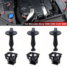 Load image into Gallery viewer, 3Pcs Car Spiral Spring Gasket Fixed Buckle Rotary Catch To Cover Base For Mercedes Benz S400 S500 S320 S600 A0009982395 A0039918870
