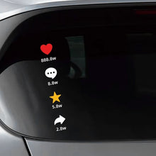 Load image into Gallery viewer, Creative Red Heart Car Window Decal Windshield Rear Window Sticker Personalized Vehicle Exterior Decoration Sticker
