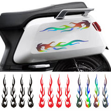 Load image into Gallery viewer, 4Pcs Reflective Car Motorcycle Sticker Scratch Cover Decal Motorcycle Auto Scratch Flame Repair Modification Sticker
