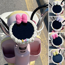 Load image into Gallery viewer, Cute Motorcycle Bowknot Dashboard Cover Anti-Scratch Electric Scooter Puff Soft Display Protector Decoration E-Bike Accessory Scratch Resistant
