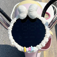 Load image into Gallery viewer, Cute Motorcycle Bowknot Dashboard Cover Anti-Scratch Electric Scooter Puff Soft Display Protector Decoration E-Bike Accessory Scratch Resistant
