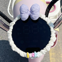 Load image into Gallery viewer, Cute Motorcycle Bowknot Dashboard Cover Anti-Scratch Electric Scooter Puff Soft Display Protector Decoration E-Bike Accessory Scratch Resistant
