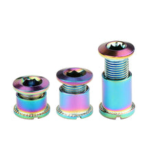 Load image into Gallery viewer, 5Pcs M8 Bicycle Threaded Crankset Bolts Single Double Triple Bicycle Chainring 6.5/8.5mm Height MTB Road Crankset Fixing Nuts
