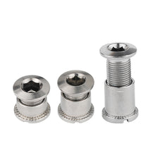 Load image into Gallery viewer, 5Pcs M8 Bicycle Threaded Crankset Bolts Single Double Triple Bicycle Chainring 6.5/8.5mm Height MTB Road Crankset Fixing Nuts
