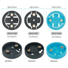 Load image into Gallery viewer, 2Pcs Bike Computer Mount Base for Garmin/Magene/Bryton/Wahoo Fits Radar RTL515/Magane L508 /Bryton R300L Cycle Replacement Inserts
