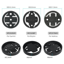 Load image into Gallery viewer, 2Pcs Bike Computer Mount Base for Garmin/Magene/Bryton/Wahoo Fits Radar RTL515/Magane L508 /Bryton R300L Cycle Replacement Inserts
