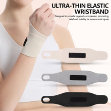 Load image into Gallery viewer, Ultra-thin Sports Elastic Wristband with Adjustable Breathability Pressure Protection Pain Relief Fitness Wrist Bandage
