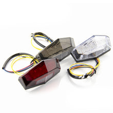 Load image into Gallery viewer, Universal LED Motorcycle Tail Light Motorbike Rear Brake Stop Turn Signal Lamp License Plate Light For Motocross ATV Dirt Bike 12V
