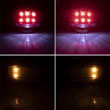 Load image into Gallery viewer, Universal LED Motorcycle Tail Light Motorbike Rear Brake Stop Turn Signal Lamp License Plate Light For Motocross ATV Dirt Bike 12V
