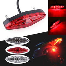 Load image into Gallery viewer, Universal 12V Motorcycle Tail Lights License Plate Rear Taillight Motor Equipments Motorcycle Brake Stop Lamp Accessories
