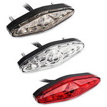 Load image into Gallery viewer, Universal 12V Motorcycle Tail Lights License Plate Rear Taillight Motor Equipments Motorcycle Brake Stop Lamp Accessories
