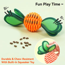 Load image into Gallery viewer, TPR Dog Chew Toys Squeaker Rubber Radish Puppy Dental Cleaning for Medium small Dogs Pet Interactive Treat Dispensing Ball
