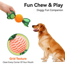 Load image into Gallery viewer, TPR Dog Chew Toys Squeaker Rubber Radish Puppy Dental Cleaning for Medium small Dogs Pet Interactive Treat Dispensing Ball

