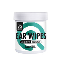 Load image into Gallery viewer, 50/150Pcs Pet Wipes Tear Stain Remover Ear Cleaner &amp; Dental Wipes Disposable Non-Woven Dog Cat Eye Ear Oral Care Grooming Wipes
