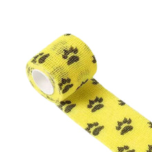 Load image into Gallery viewer, Pet Dog Self-Adhesive Elastic Bandage Wrap Anti-Dirty Paw Protector Bitter Taste Prevents Chewing Outdoor Walking Foot Cover
