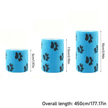 Load image into Gallery viewer, Pet Dog Self-Adhesive Elastic Bandage Wrap Anti-Dirty Paw Protector Bitter Taste Prevents Chewing Outdoor Walking Foot Cover
