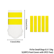 Load image into Gallery viewer, 20Pcs Pet Disposable Booties Non-Woven Waterproof Leg Sleeves for Dogs Cats Outdoor Walking Paw Protector Dirty Proof Feet Cover
