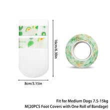 Load image into Gallery viewer, 20Pcs Pet Disposable Booties Non-Woven Waterproof Leg Sleeves for Dogs Cats Outdoor Walking Paw Protector Dirty Proof Feet Cover
