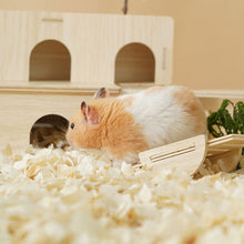 Load image into Gallery viewer, Wooden Hamster House Hideout Small Animal Hideaway Platform Ladder Climbing Toy Real Wood Cage Decor for Hamster Bird Parrot

