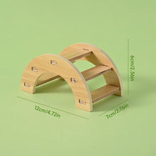 Load image into Gallery viewer, Wooden Hamster House Hideout Small Animal Hideaway Platform Ladder Climbing Toy Real Wood Cage Decor for Hamster Bird Parrot
