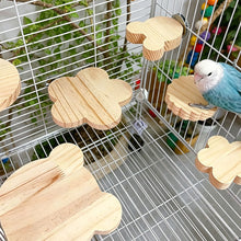 Load image into Gallery viewer, Wooden Hamster House Hideout Small Animal Hideaway Platform Ladder Climbing Toy Real Wood Cage Decor for Hamster Bird Parrot
