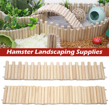 Load image into Gallery viewer, Wooden Hamster Fence Playpen Barrier for Syrian Dwarf Gerbils Quail Cage Divider Small Animal Enclosure DIY Habitat Decoration Accessories
