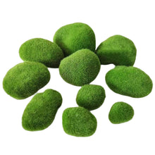 Load image into Gallery viewer, Artificial Moss Stone Rock Decor Fake Mossy Rock for Terrarium Fairy Garden Micro Landscape Bonsai Fish Tank Decoration
