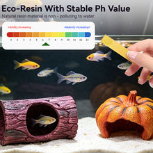 Load image into Gallery viewer, Pumpkin Tree Stump Aquarium Decoration Fish Shrimps Shelter House Landscaping Ornaments Decor Fish Tank Submarine Cave Decor
