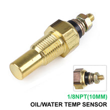 Load image into Gallery viewer, Universal Car Water Temperature 1/8 Npt Coolant Oil Temp Sensor Electrical Sender Transmission Sensor Electric Gauge 0-300f
