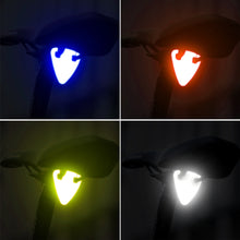 Load image into Gallery viewer, Reflective Bike Saddle Pendant Sticker Night Light Decor Decals Vinyl Triangle Tape Safety Warning Streamer Cycling Decoration Accessories
