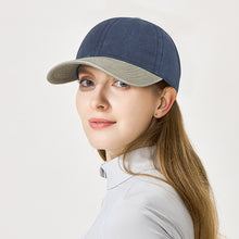 Load image into Gallery viewer, Women's Washed Cotton High Ponytail Baseball Cap UV Protection Hollow Back Outdoor Accessories Sports Sun Hat
