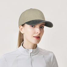 Load image into Gallery viewer, Women's Washed Cotton High Ponytail Baseball Cap UV Protection Hollow Back Outdoor Accessories Sports Sun Hat
