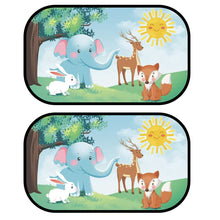 Load image into Gallery viewer, 2Pcs Car Sun Shade Side Window Windscreen Roof Window UV Protection Auto SunShade Curtain For Children Adults Adsorption SunShade Cover
