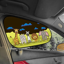Load image into Gallery viewer, 2Pcs Car Sun Shade Side Window Cover Windscreen Roof Window Folding Visor Cartoon UV Protection Sun Visor Protector Cover Auto Accessories
